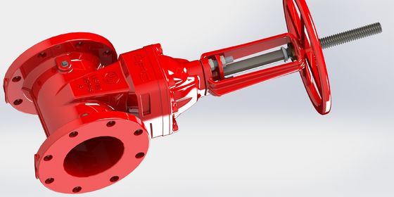 2〜12インチサイズの消防システムのためのUL FMゲートバルブとEPDMシールと融合結合エポキシコーティング