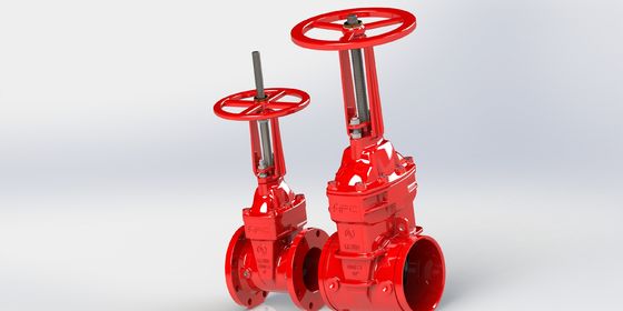 2〜12インチサイズの消防システムのためのUL FMゲートバルブとEPDMシールと融合結合エポキシコーティング