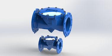 水 ISO 認証 スイング フレックス チェックバルブ ダクタイル鋳鉄ボディ材質 温度範囲 0-80℃