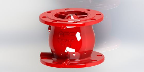 柔らかい鉄のスランプのないチェックバルブ,水処理システムのための快閉とフレンズ端接続
