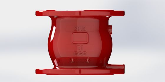 柔らかい鉄のスランプのないチェックバルブ,水処理システムのための快閉とフレンズ端接続