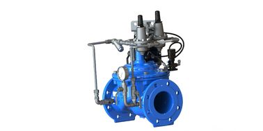 Blue RAL 5005 NSF61 SS304 内部部品と EPDM カーソリーシートを持つ水制御バルブ