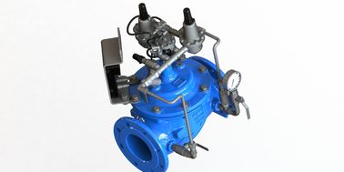 Blue RAL 5005 NSF61 SS304 内部部品と EPDM カーソリーシートを持つ水制御バルブ
