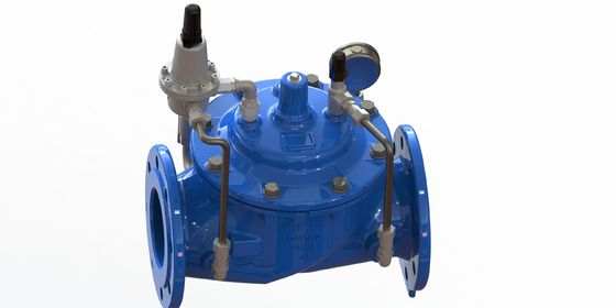 GGG50 鋳鉄製減圧弁、ステンレス鋼304パイロットおよびEPDMダイヤフラム付きナイロン補強