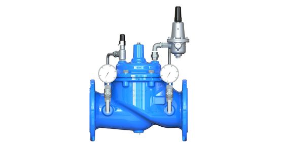 ナイロン補強EPDMダイヤフラム付き減圧弁 GGG50材 SS304シート