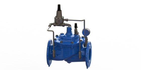PN10 工業用フレンズ接続と柔らかい鉄構造の最小圧維持バルブ