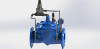 水システムのための青 RAL 5010 柔らかい鉄の流出のない水圧減圧バルブ