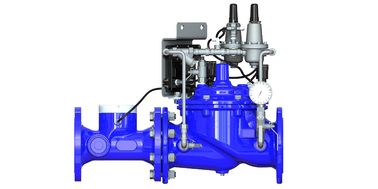 パイロット材料 SS304 Blue RAL 5005 NSF61 水の保存と管理のための柔らかい鉄製の水制御バルブ
