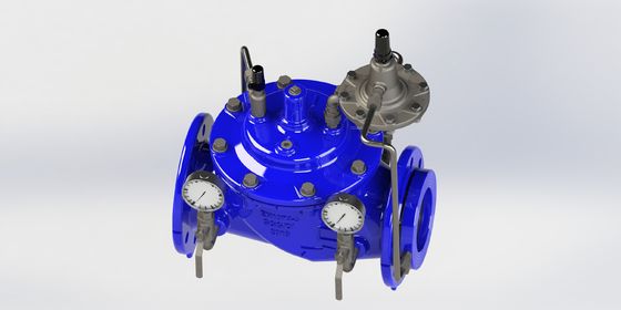 EPDMシールと柔らかい鉄制御パイプのマニュアル流量制御バルブ 0~80°Fの温度範囲とEN1074-5規格