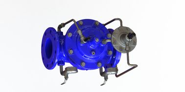 青いRAL5005 EPDM 密封式A400 流量制御バラン SS304 パイロット
