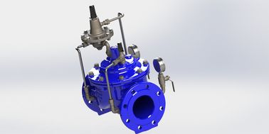マニュアルブルーRAL5005 流量制御バルブ 柔軟性のある鉄管のためのステンレス鋼 A400モデル