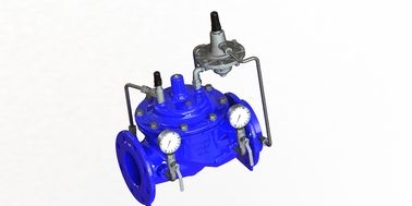 青いRAL5005 EPDM 密封式A400 流量制御バラン SS304 パイロット
