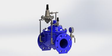 ステンレス鋼流量制御バルブ EPDMシール PN10 柔らかい鉄制御パイプで動作