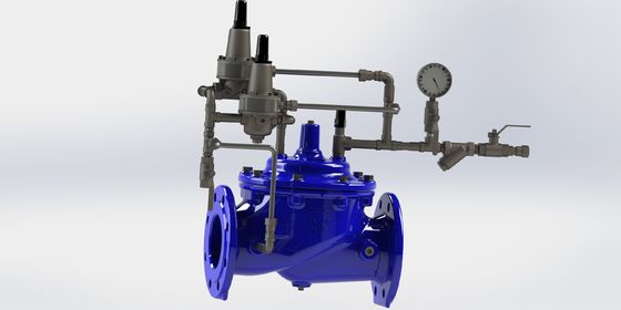EPDMゴムで覆われた柔らかい鉄の波動予測バルブ,水道システムの波動予測機能