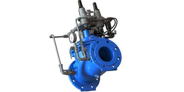 パイロット材料 SS304 Blue RAL 5005 NSF61 水の保存と管理のための柔らかい鉄製の水制御バルブ
