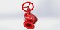 Red Epoxy Coated Handwheel Operated High Grade Rubber Available