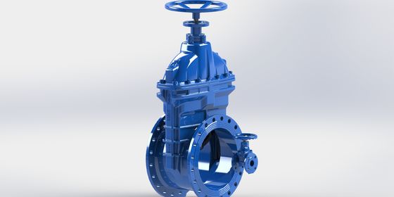 水道システムにおける高流量容量と低圧損失のためのEPDMシール付きフランジェドゲートバルブ