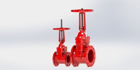 UL FMゲートバルブ,フラング/グルーブ接続と融合結合エポキシコーティング,EPDM密封管道システム